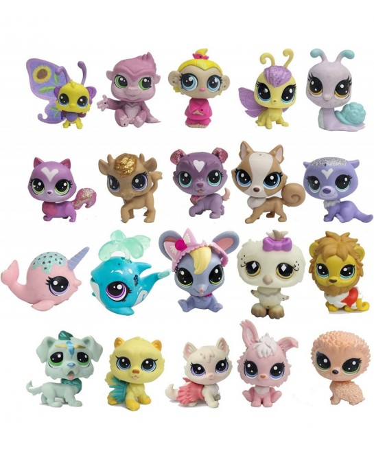 20 PCS/Bag of littiest pet Shop Toys Cute Cats Dogs Whales Pony Action Figures Gifts Suitable for Girls $62.53 Kids' Play Ani...