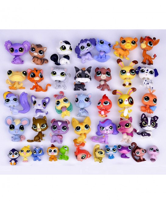 20 PCS/Bag of littiest pet Shop Toys Cute Cats Dogs Whales Pony Action Figures Gifts Suitable for Girls $62.53 Kids' Play Ani...