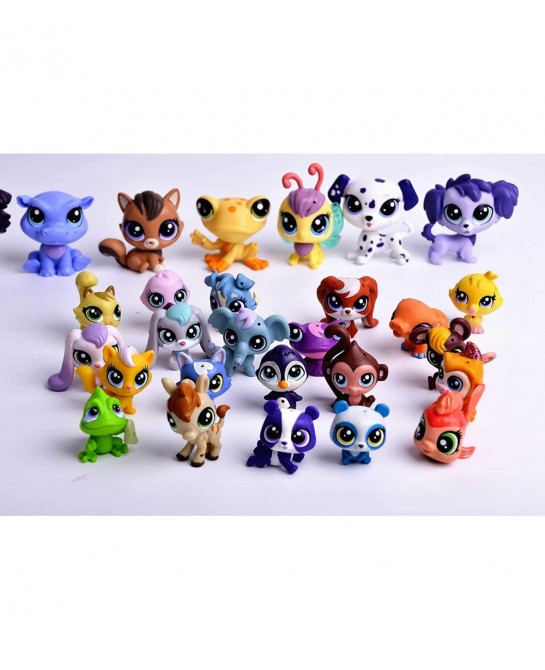 20 PCS/Bag of littiest pet Shop Toys Cute Cats Dogs Whales Pony Action Figures Gifts Suitable for Girls $62.53 Kids' Play Ani...
