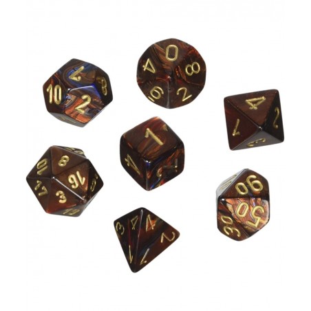 CHX27419 Dice-Scarab Blue Blood/Gold Set $20.67 Game Accessories