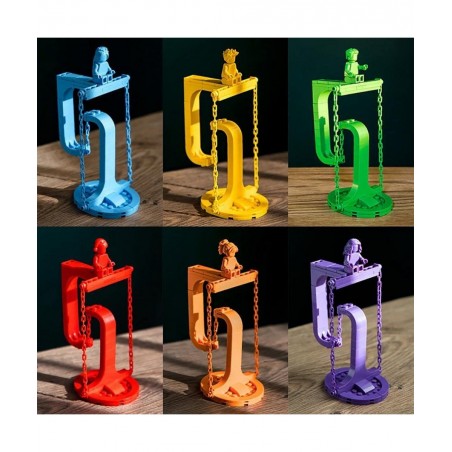 Tensegrity Sculpture Diecast Creative Building Kit Model DIY Anti-Gravity Building Blocks Toy Novel Physics Balance Education...