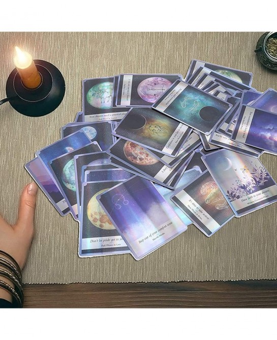 Tarot Cards Deck Classic Fate Divination Fortune Telling Tarot Deck Board Game Mini Hologram Paper English Divination Cards I...