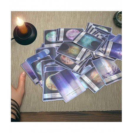 Tarot Cards Deck Classic Fate Divination Fortune Telling Tarot Deck Board Game Mini Hologram Paper English Divination Cards I...