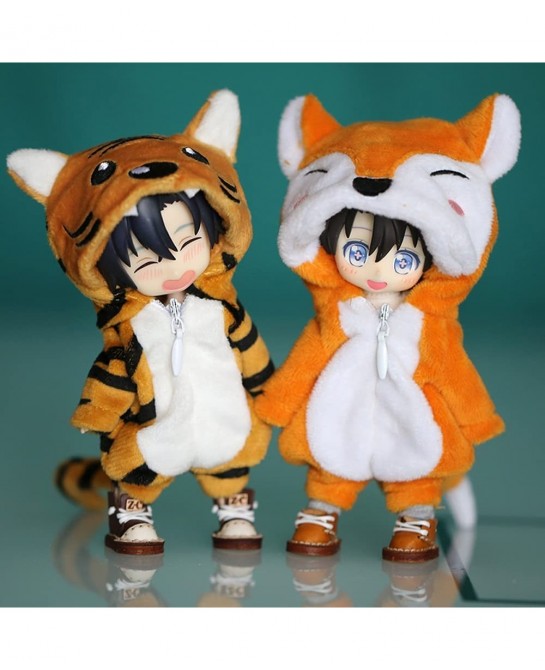 Tiger Suit Onesies 1/12 BJD OB11 Doll 4.3 inches (11 cm) Figure Accessory (D) $23.81 Doll Accessories