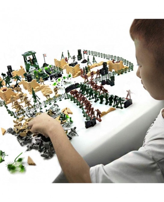 250PCS Army Men Military Set Military Figures and Accessories with Hand Bag World War II Army Men Toys for Boys $42.75 Play F...