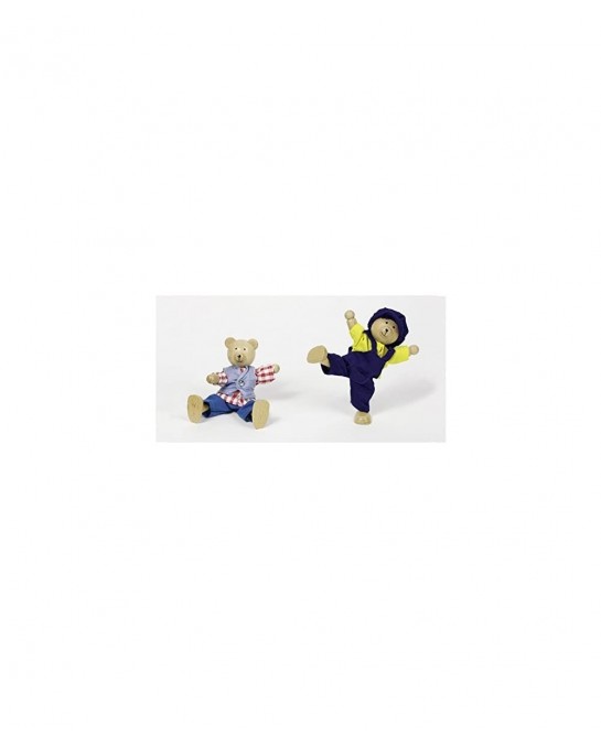 Flexible Puppets Bears Benna & Bennoh with Wardrobe Doll Multicolor (51914) $68.11 Hand Puppets