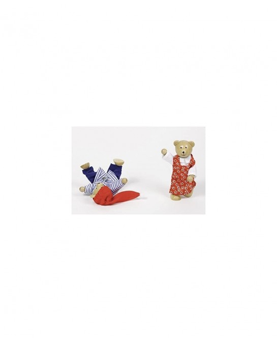 Flexible Puppets Bears Benna & Bennoh with Wardrobe Doll Multicolor (51914) $68.11 Hand Puppets