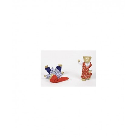 Flexible Puppets Bears Benna & Bennoh with Wardrobe Doll Multicolor (51914) $68.11 Hand Puppets