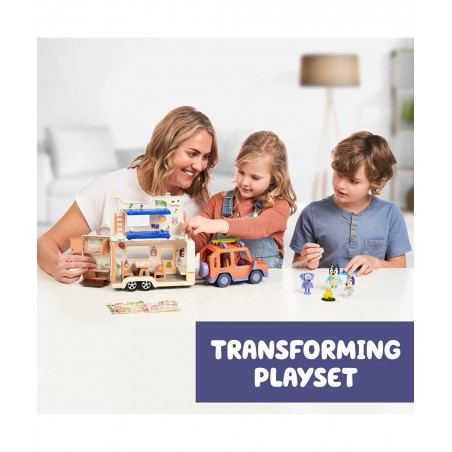Ultimate Caravan Adventures - Caravan Playset and Three 2.5-3" Figures & 4WD Family Vehicle with 2 Surfboards $55.06 Play Fig...
