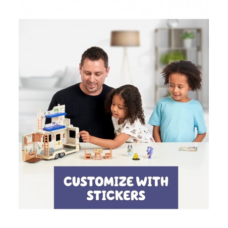 Ultimate Caravan Adventures - Caravan Playset and Three 2.5-3" Figures & 4WD Family Vehicle with 2 Surfboards $55.06 Play Fig...