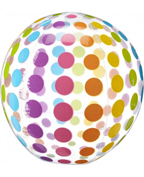 Jumbo Inflatable Colorful Polka Dot Giant Beach Ball (Set of 2) | 59065EP $29.97 Swimming Pool & Outdoor Water Toys