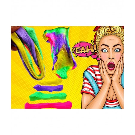 Fluffy Slime Mad Lab Puffy Fluff Stuff Dough (1 Pack) 4 Colors Super Soft Cloud Slime and Non-Sticky Fidget for Kids & Adult ...