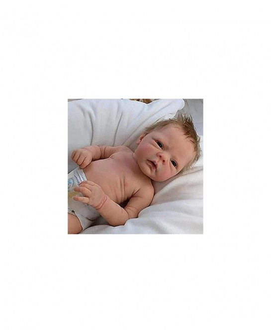 Reborn Baby Dolls Boys 18 Inch Reborn Baby Dolls Boy Vinyl Silicone Body Boy Reborn Baby Dolls with Clothes and Bottles Boy f...