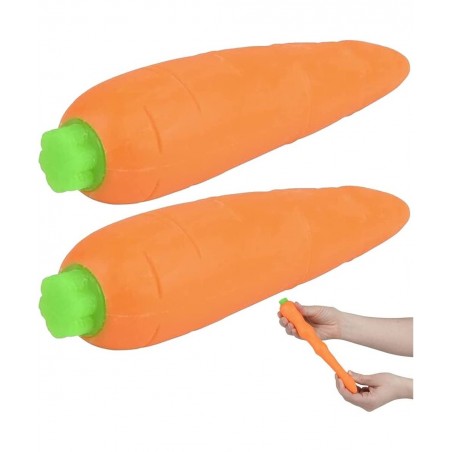 Stretchy Carrot Toys for Kids Set of 2 Stress Relief Fidget Sensory Toys for Autistic Children Anxiety and ADHD Squeeze Toys ...