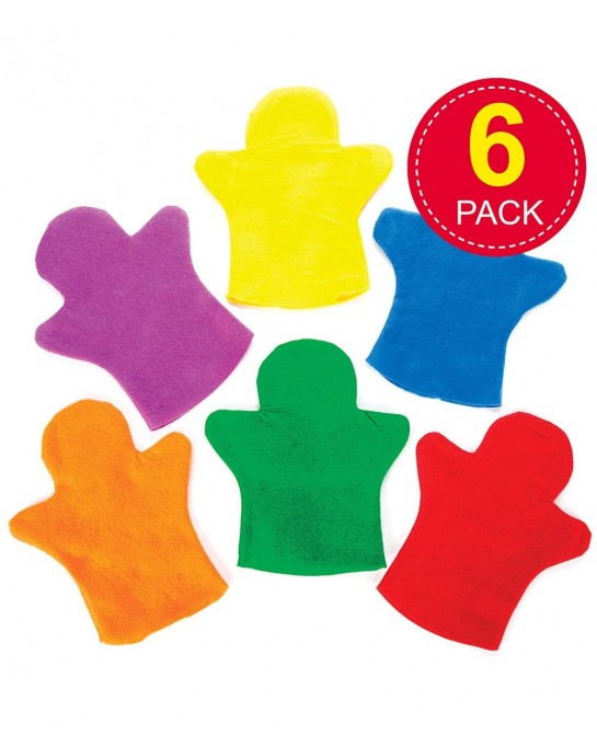 E9903 Make Your Own Puppet - Pack of 6 Felt Crafts for Children to Paint Personalise and Use for Arts Projects $17.56 Hand Pu...