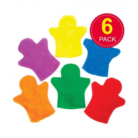 E9903 Make Your Own Puppet - Pack of 6 Felt Crafts for Children to Paint Personalise and Use for Arts Projects $17.56 Hand Pu...