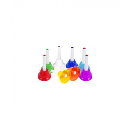 Handbells 8 Note Hand Bells Set with Songbook Early Learning Toys for Toddlers Percussion Instrument for Birthday Classroom P...