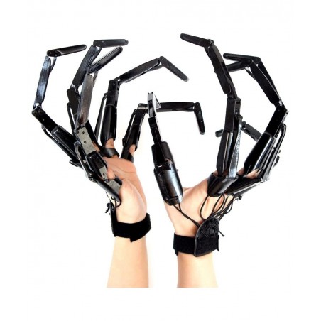1 Pair Halloween Articulated Finger Extensions 3D Printed Flexible Finger Extensions Fits All Finger Sizes Scary Cosplay Fing...