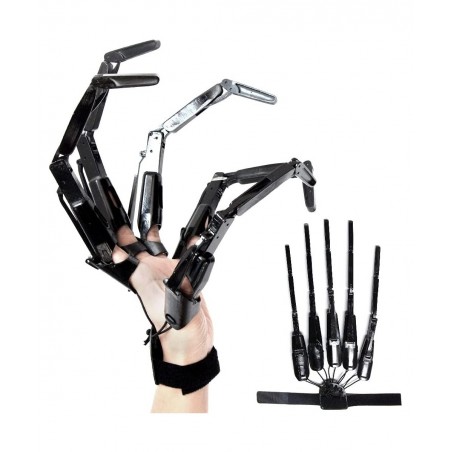 1 Pair Halloween Articulated Finger Extensions 3D Printed Flexible Finger Extensions Fits All Finger Sizes Scary Cosplay Fing...