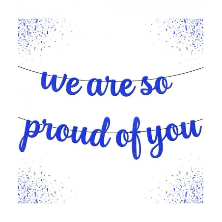 Felt We Are So Proud Of You Banner - 10 Feet No DIY | We Are Proud Of You Banner Graduation Party Decorations 2023 | Graduati...