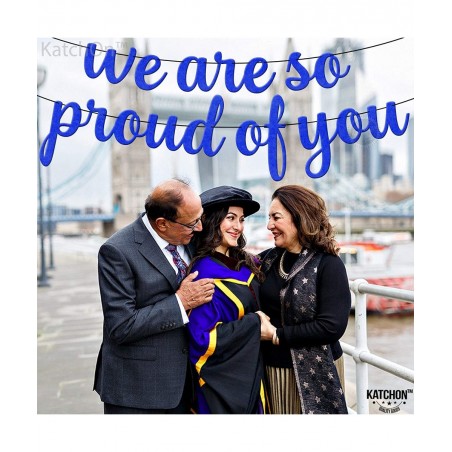 Felt We Are So Proud Of You Banner - 10 Feet No DIY | We Are Proud Of You Banner Graduation Party Decorations 2023 | Graduati...