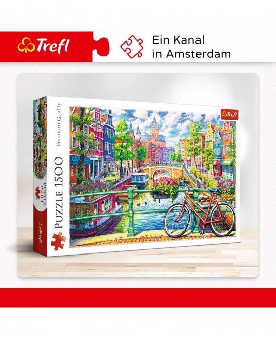 1500 Piece Jigsaw Puzzles Amsterdam Canal Colorful Puzzle of The Netherlands European Puzzle Adult Puzzles 26149 $20.91 Jigsa...