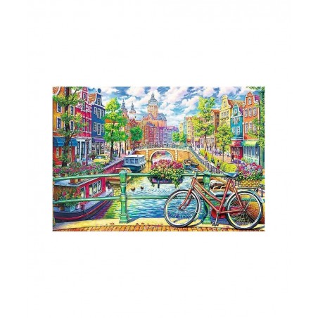 1500 Piece Jigsaw Puzzles Amsterdam Canal Colorful Puzzle of The Netherlands European Puzzle Adult Puzzles 26149 $20.91 Jigsa...