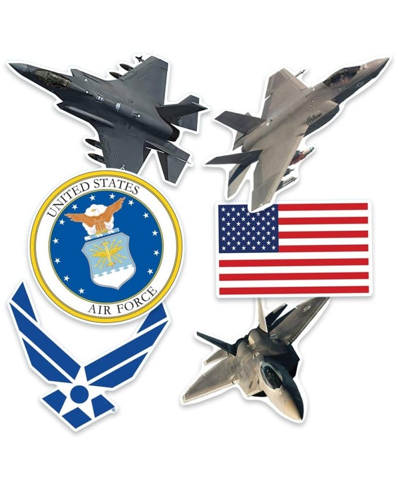 U.S. Air Force F-22 & F-35 Fighter Jet and Logos Collectible Stickers $17.77 Kids' Stickers