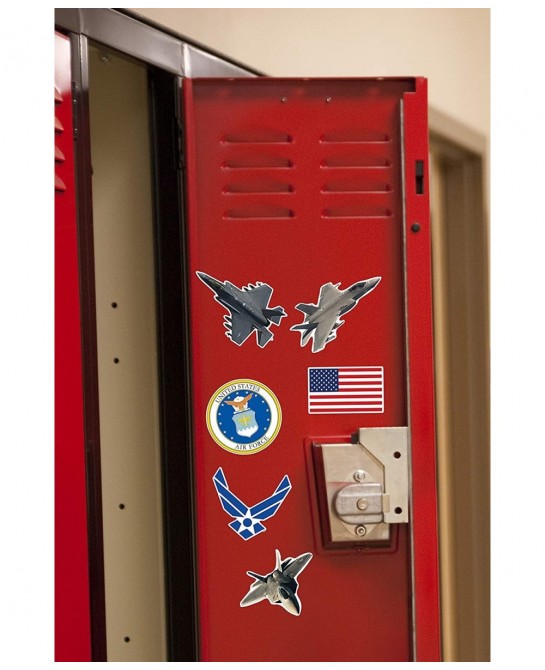 U.S. Air Force F-22 & F-35 Fighter Jet and Logos Collectible Stickers $17.77 Kids' Stickers