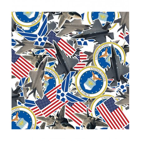 U.S. Air Force F-22 & F-35 Fighter Jet and Logos Collectible Stickers $17.77 Kids' Stickers
