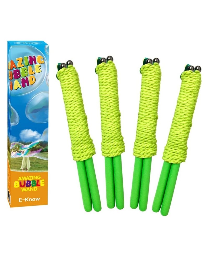Bubble Wand 4 Pack Giant Bubble Wand Outdoor Toy for Kids Recyclable Stainless Steel Telescopic Design Bubble Party Favors Wo...