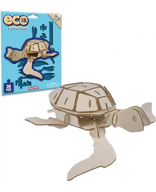 Sea Turtle from Deluxebase. DIY Wooden Model Craft kit for Boys and Girls Made from FSC Sustainable Wood $15.32 3-D Puzzles