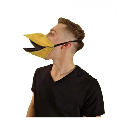 Duckbill Mask Handmade Duck Mask Halloween Bird Beak Mask Talking Face Cover Open and Close $24.17 Kids' Dress-Up Accessories