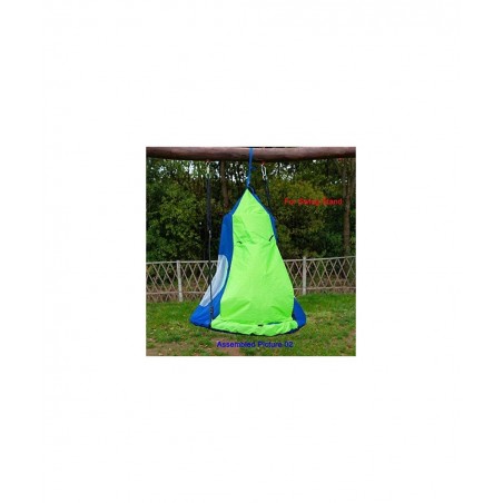 Kids Hanging Swing Tent Cover-Waterproof Hammock Chair Play House Castle Nest for 40in Round Saucer Nest Disc Rope Ceiling Tr...