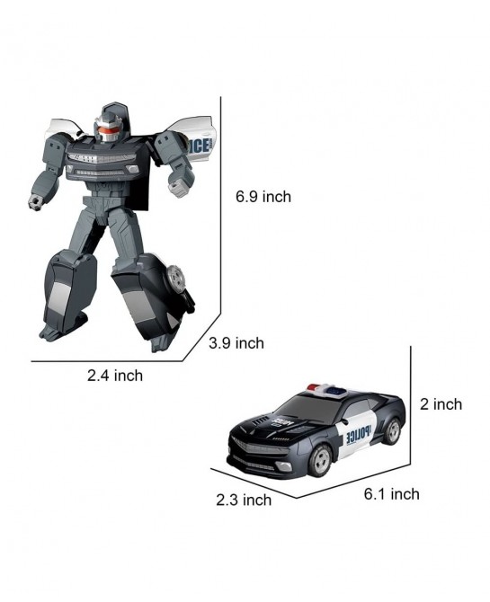 Transformers Toys Transformers Robot Transformers Car Action Figure - Kids Ages 13 and Up 6.9 inch (D622-E501D) $49.22 Action...