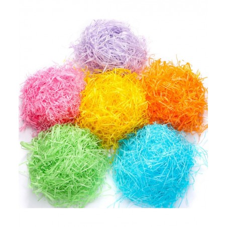 12 Pack Easter Baskets for Kids 8.6" Plastic Easter Bags with Handles Easter Bucket Bags Filled with Grass Perfect Theme Part...