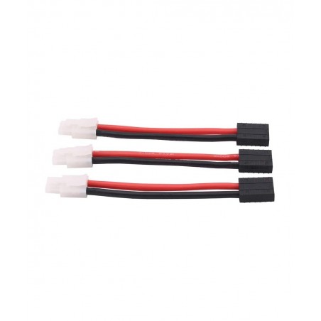 3pcs Compatible with TRX Style Female to Big Tamiya Male Connector Adapter 12awg 4in Wire for Lipo/NiMH RC Battery ESC(C66-3)...