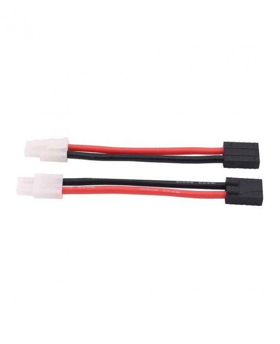 3pcs Compatible with TRX Style Female to Big Tamiya Male Connector Adapter 12awg 4in Wire for Lipo/NiMH RC Battery ESC(C66-3)...