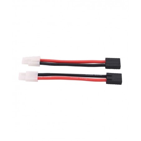 3pcs Compatible with TRX Style Female to Big Tamiya Male Connector Adapter 12awg 4in Wire for Lipo/NiMH RC Battery ESC(C66-3)...