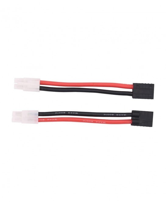3pcs Compatible with TRX Style Female to Big Tamiya Male Connector Adapter 12awg 4in Wire for Lipo/NiMH RC Battery ESC(C66-3)...