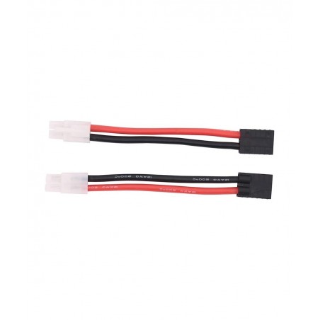 3pcs Compatible with TRX Style Female to Big Tamiya Male Connector Adapter 12awg 4in Wire for Lipo/NiMH RC Battery ESC(C66-3)...