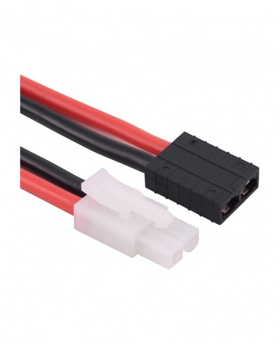 3pcs Compatible with TRX Style Female to Big Tamiya Male Connector Adapter 12awg 4in Wire for Lipo/NiMH RC Battery ESC(C66-3)...