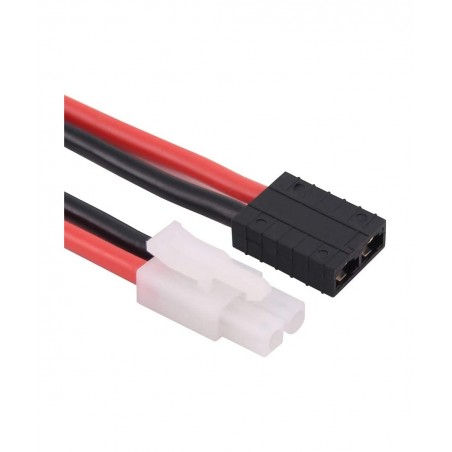 3pcs Compatible with TRX Style Female to Big Tamiya Male Connector Adapter 12awg 4in Wire for Lipo/NiMH RC Battery ESC(C66-3)...