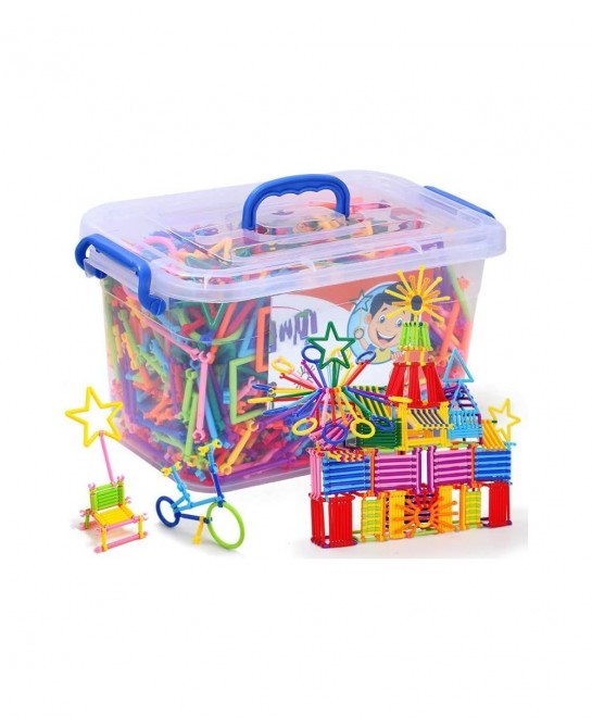 560 PCS Building Blocks Set Different Shape Educational Construction Engineering Set 3D Puzzle Interlocking Creative Connecti...