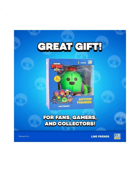 Brawl Stars Action Figure | Spike Cactus Figure | 4.5-Inch-Tall Collectibles | Brawl Stars Toy Figurine| Ofically Licensed To...