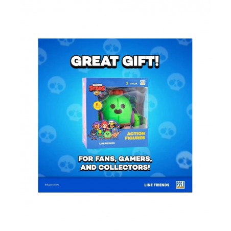 Brawl Stars Action Figure | Spike Cactus Figure | 4.5-Inch-Tall Collectibles | Brawl Stars Toy Figurine| Ofically Licensed To...