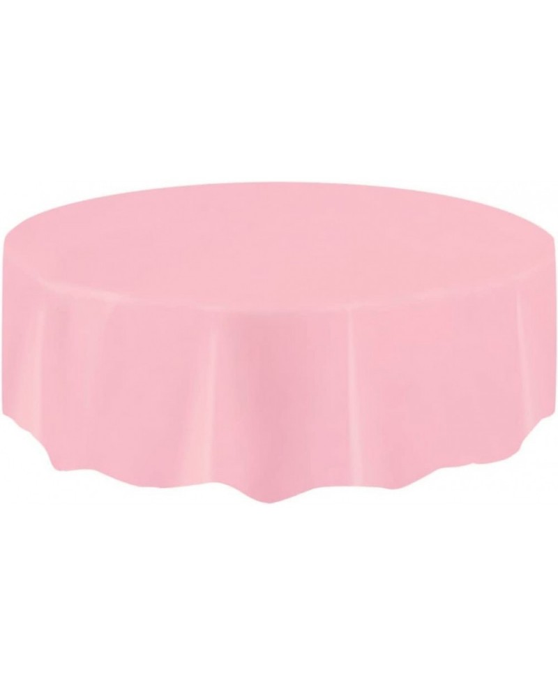 Round Light Pink Plastic Tablecloth 84 $15.23 Kids' Party Tablecovers