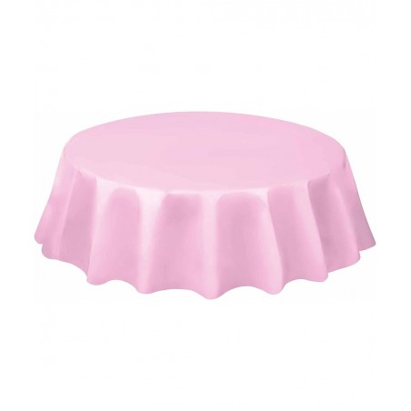 Round Light Pink Plastic Tablecloth 84 $15.23 Kids' Party Tablecovers