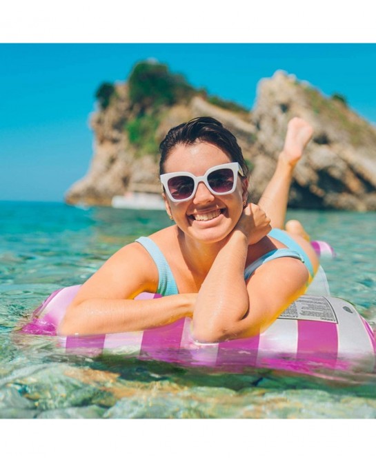 Pool Float Lounger Inflatable Swimming Floating Bed Hammock for Pool with Bottom Mesh Portable Water Hammock Lounge for Adult...