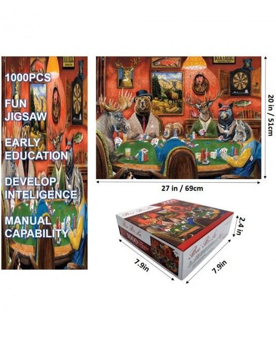 Jigsaw Puzzles 1000 Pieces Puzzle for Adults and Couples Gift for Adults and Kids TNYGoods (Animal Play Card) $29.42 Jigsaw P...